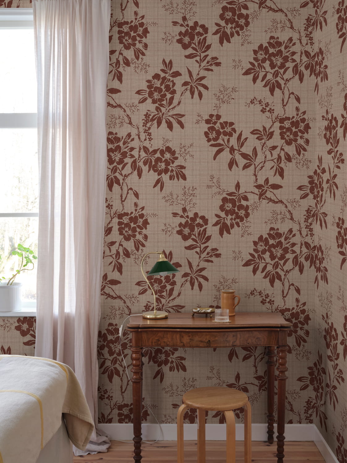 Wandbild Vera - Burgundy