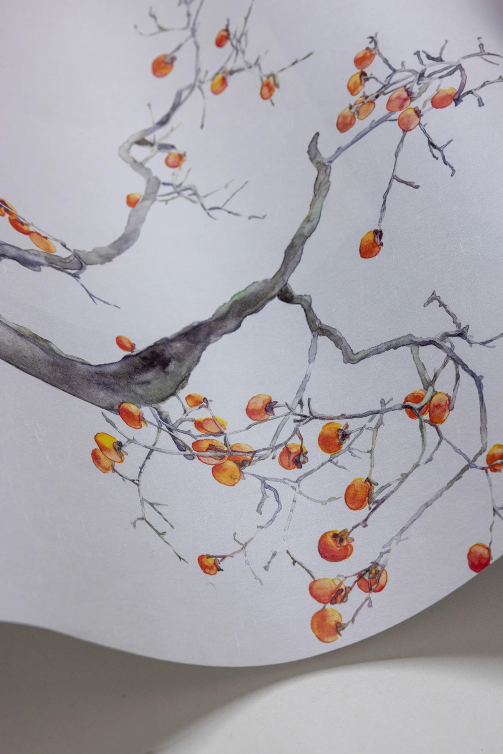 Tapete Kaki Persimmon - Ivory/ Bergamot