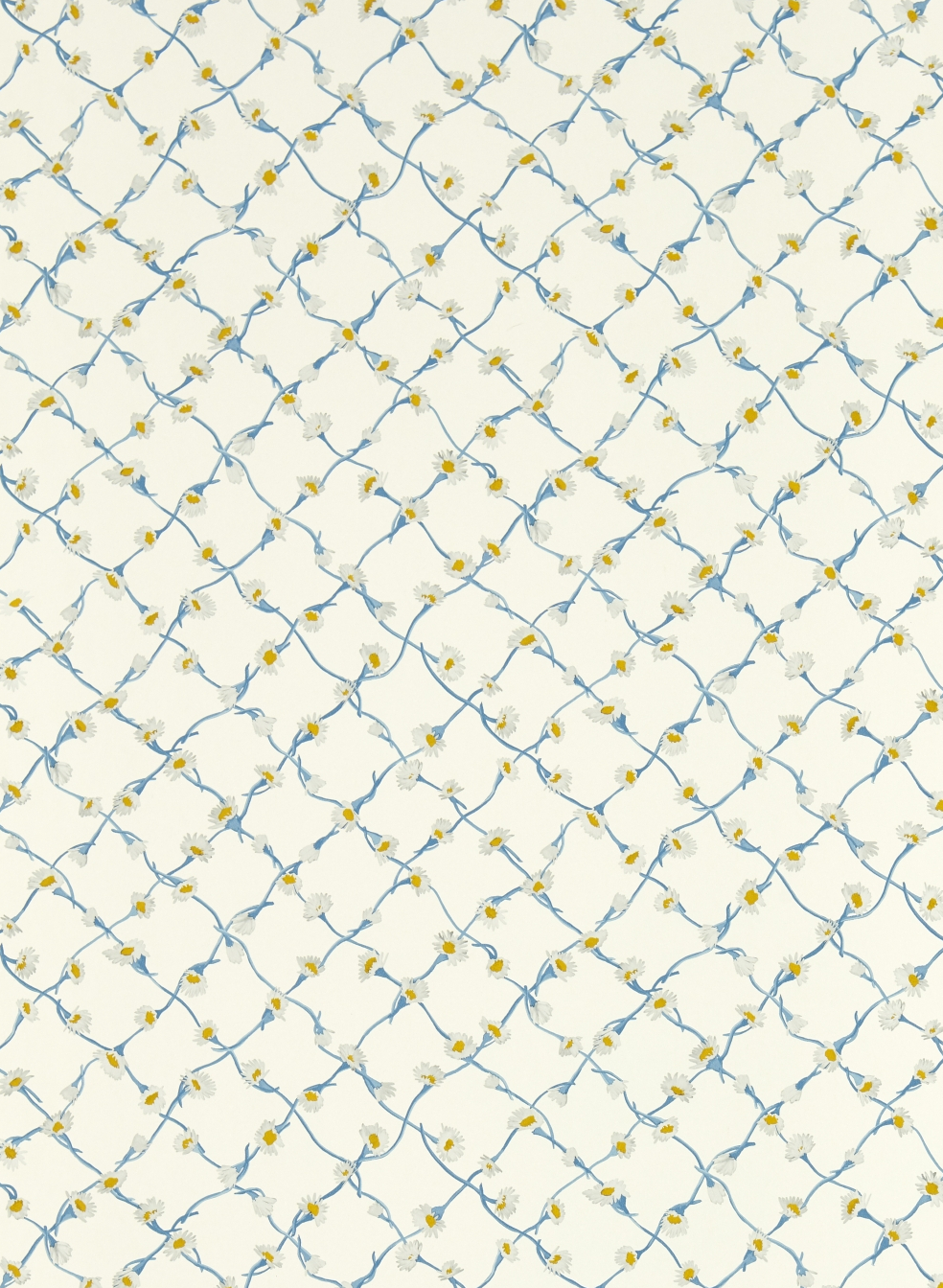 Tapete Daisy Trellis - Lapis/ Pearl