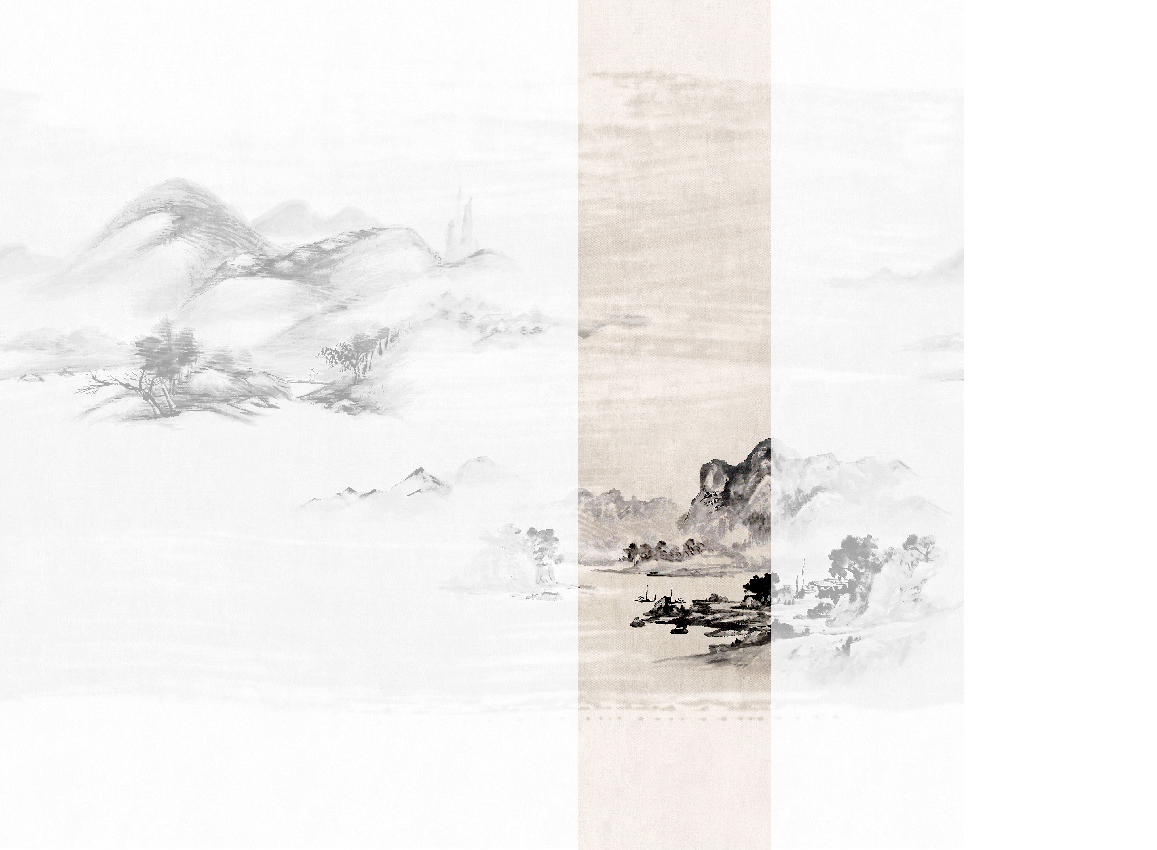 Wandbild Kawa - Black Ink Panel 4