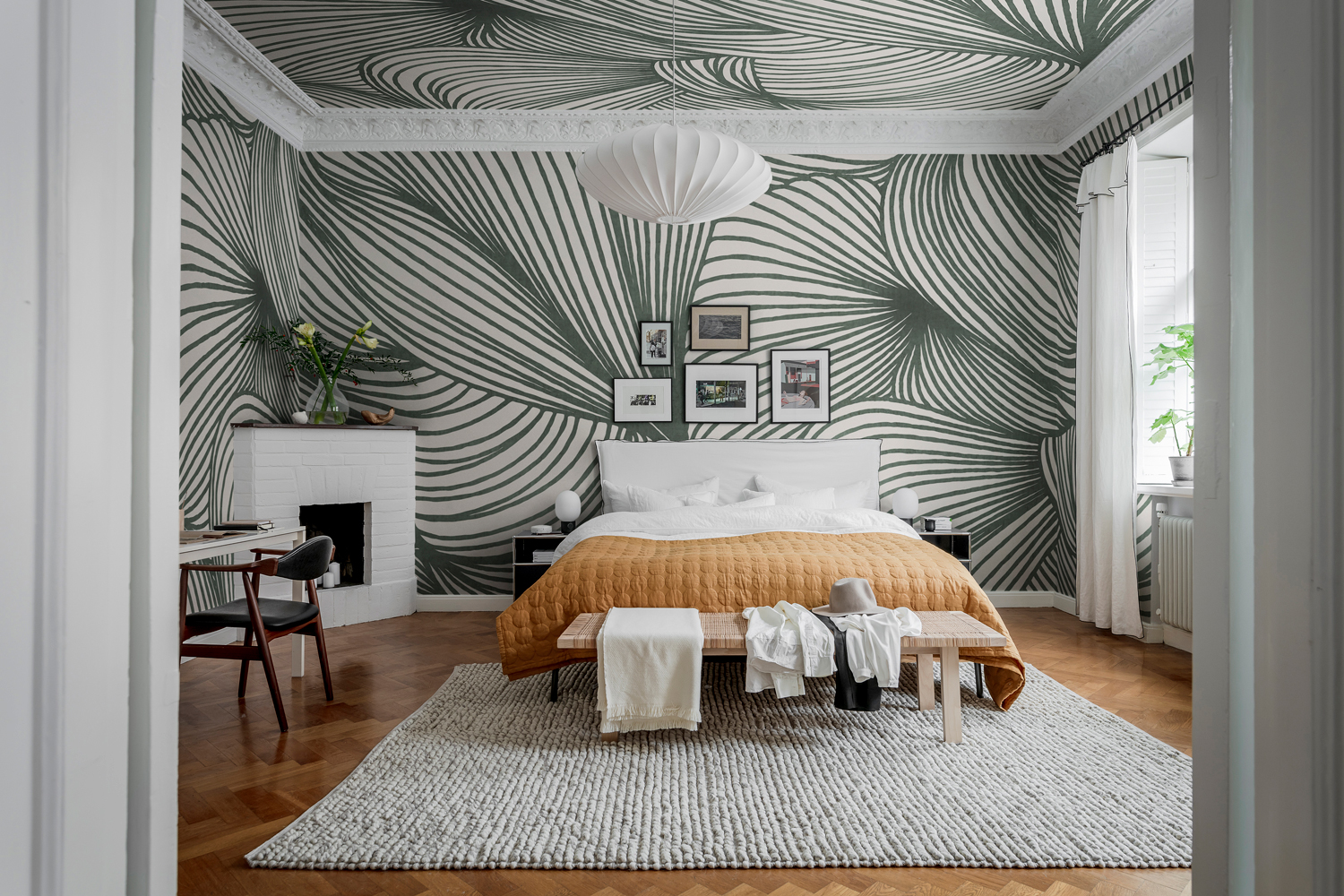 Wandbild Opulence Lines - Moss