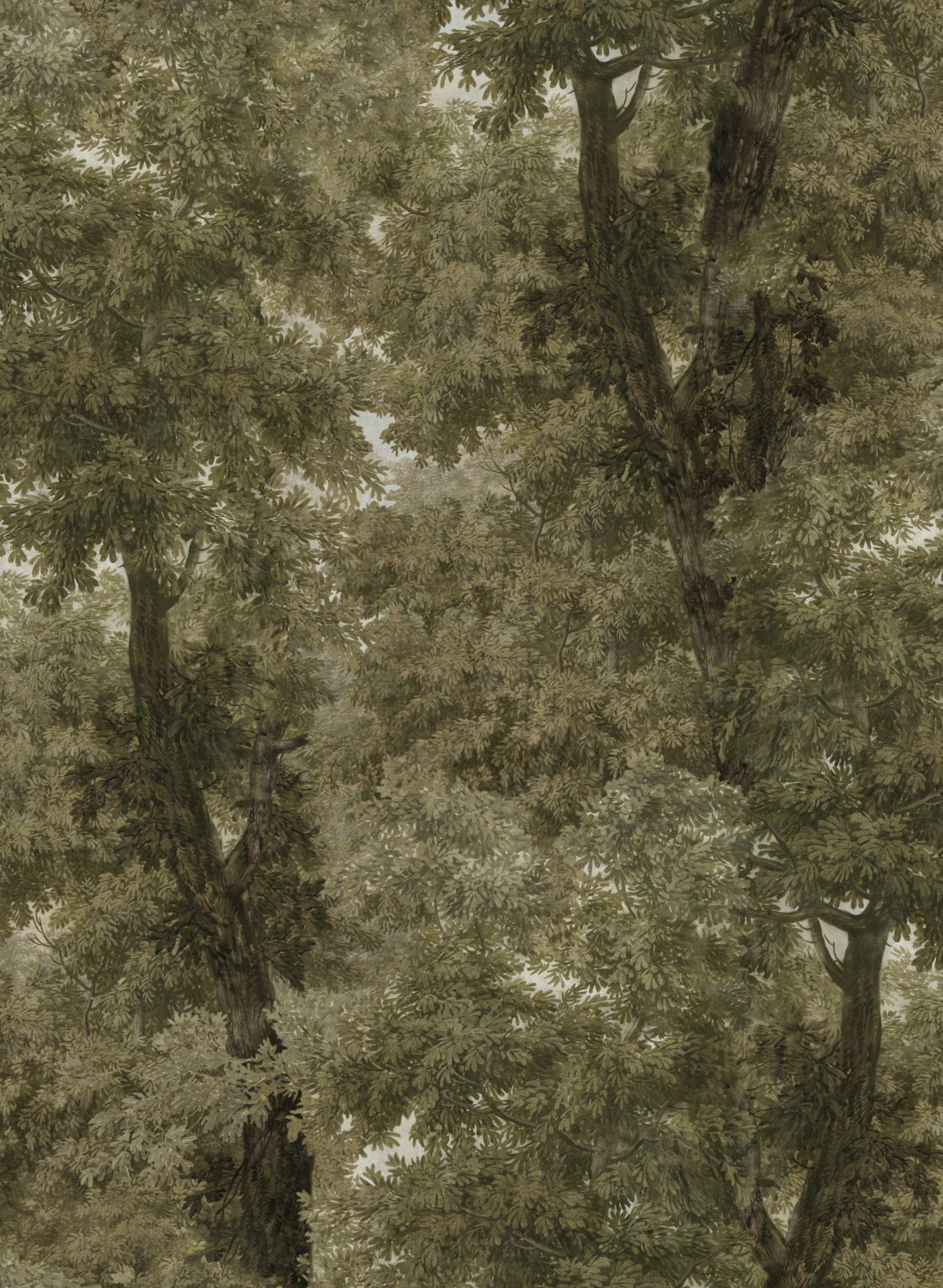 Tapete Branchy - Khaki/ Taupe