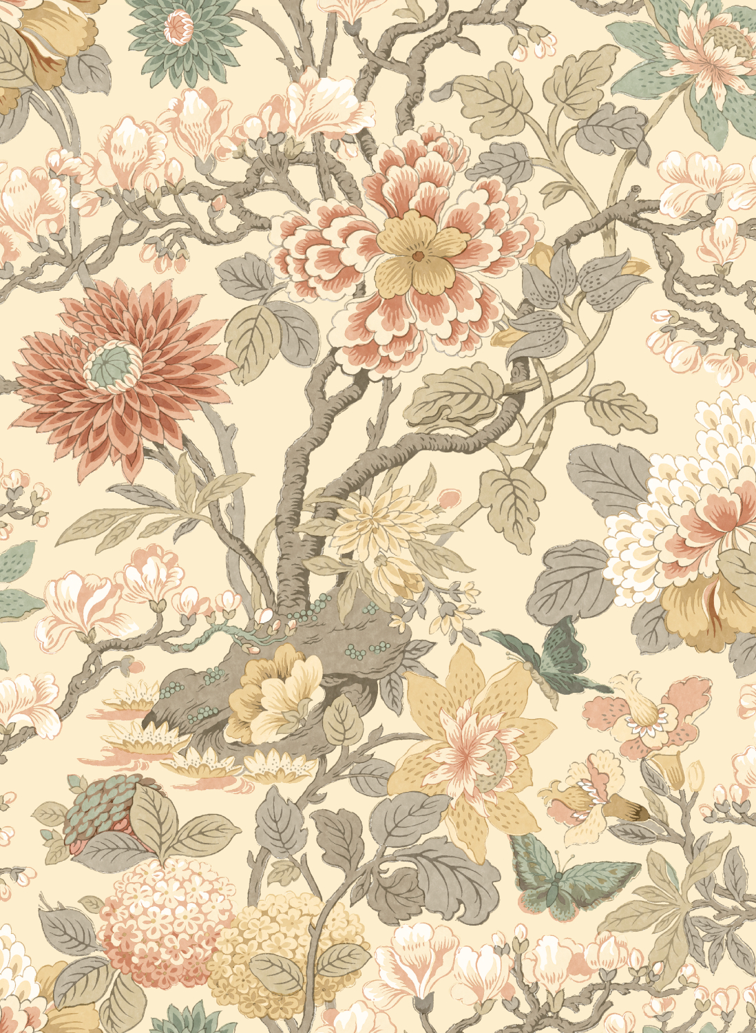 Tapete Little Magnolia - Powder