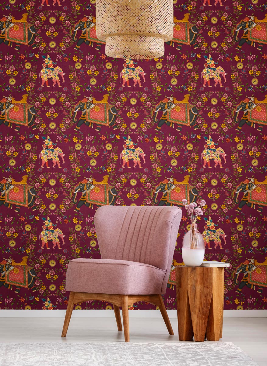 Tapete Aristocracy - Burgundy
