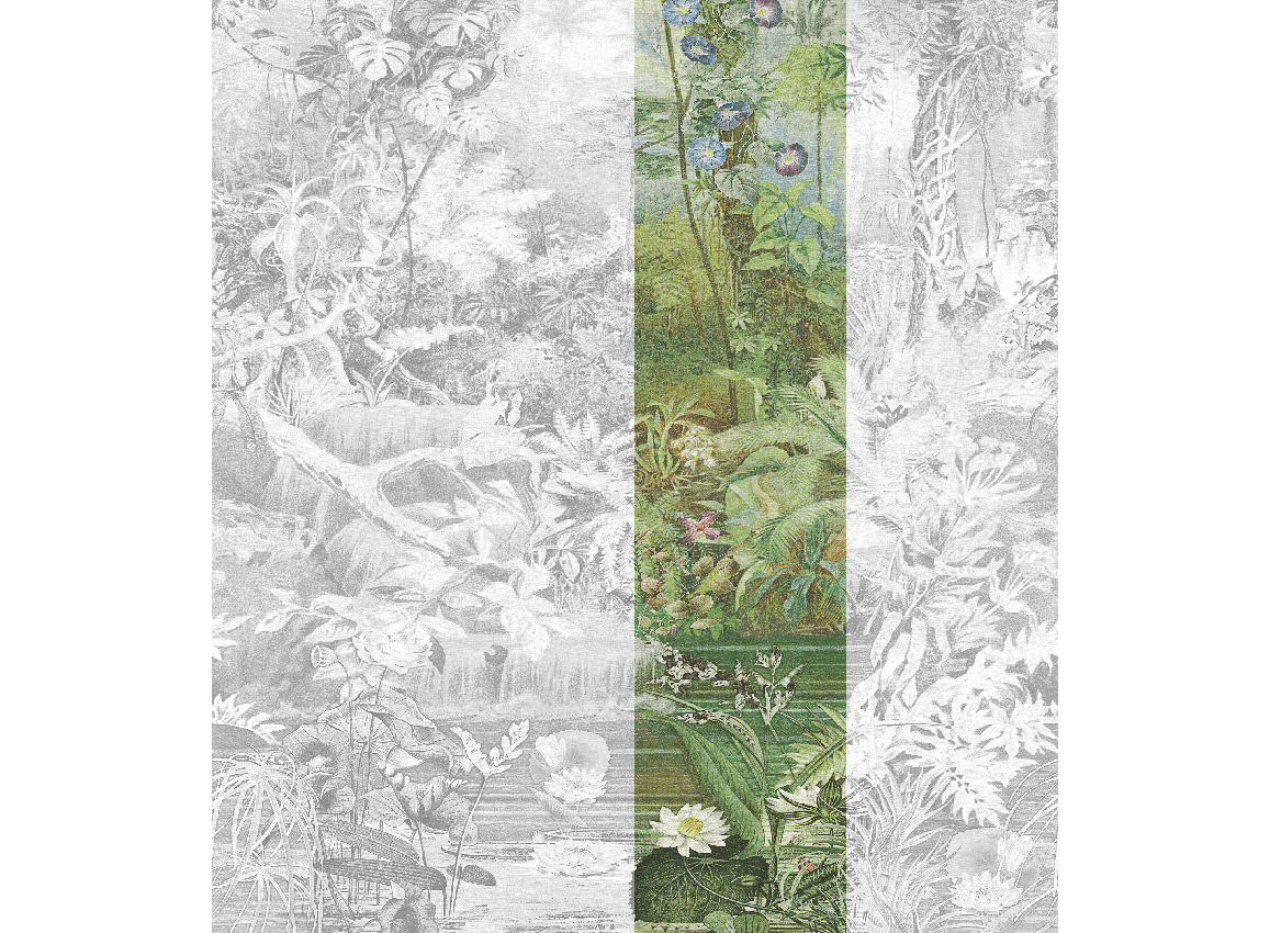 Wandbild Coari - Green Panel 3