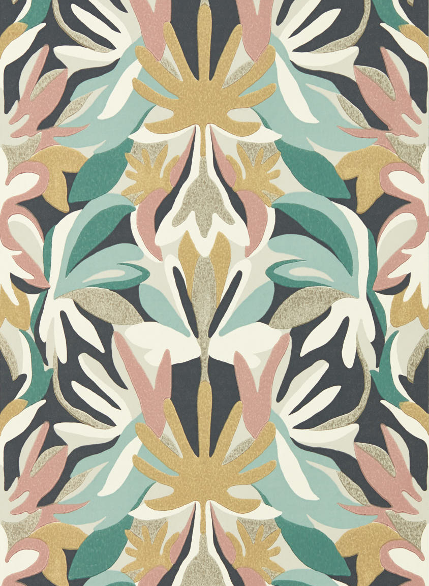 Tapete Melora - Positano/ Succulent/ Gold