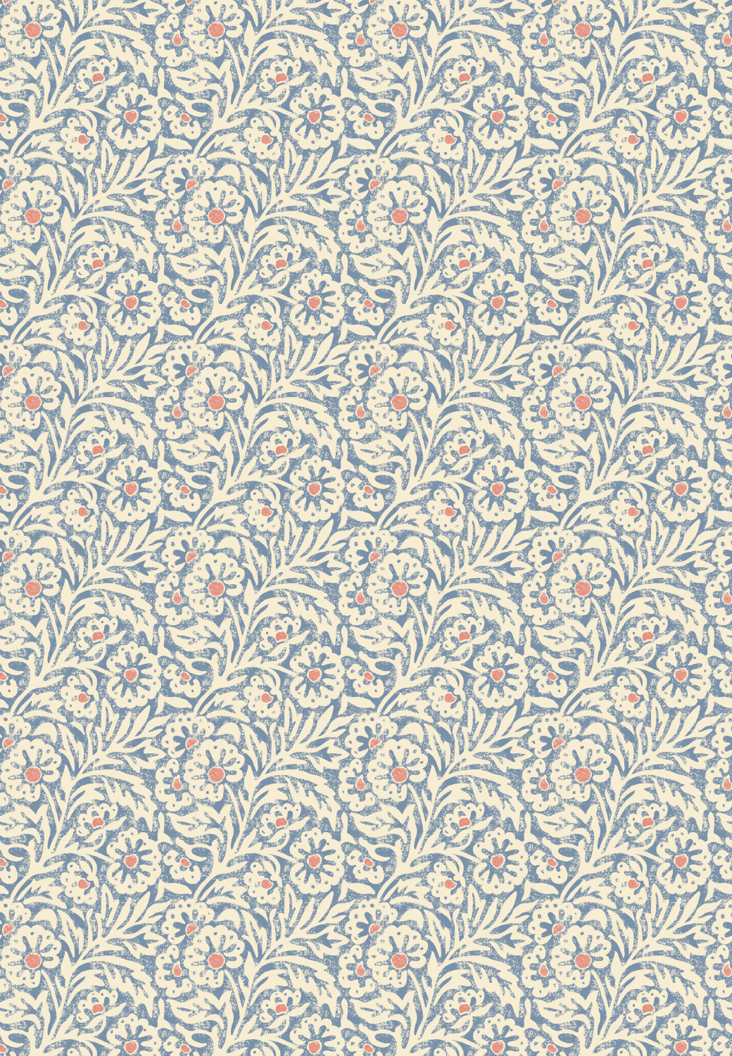 Tapete Flower Patch - Blue