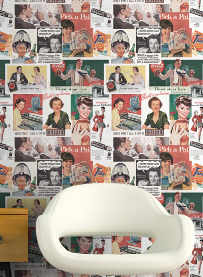 Tapete Retro Ads