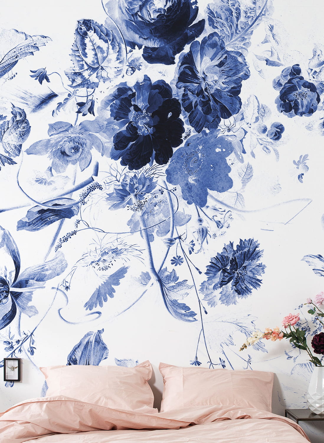 Carta da parati panoramica Royal Blue Flowers 3