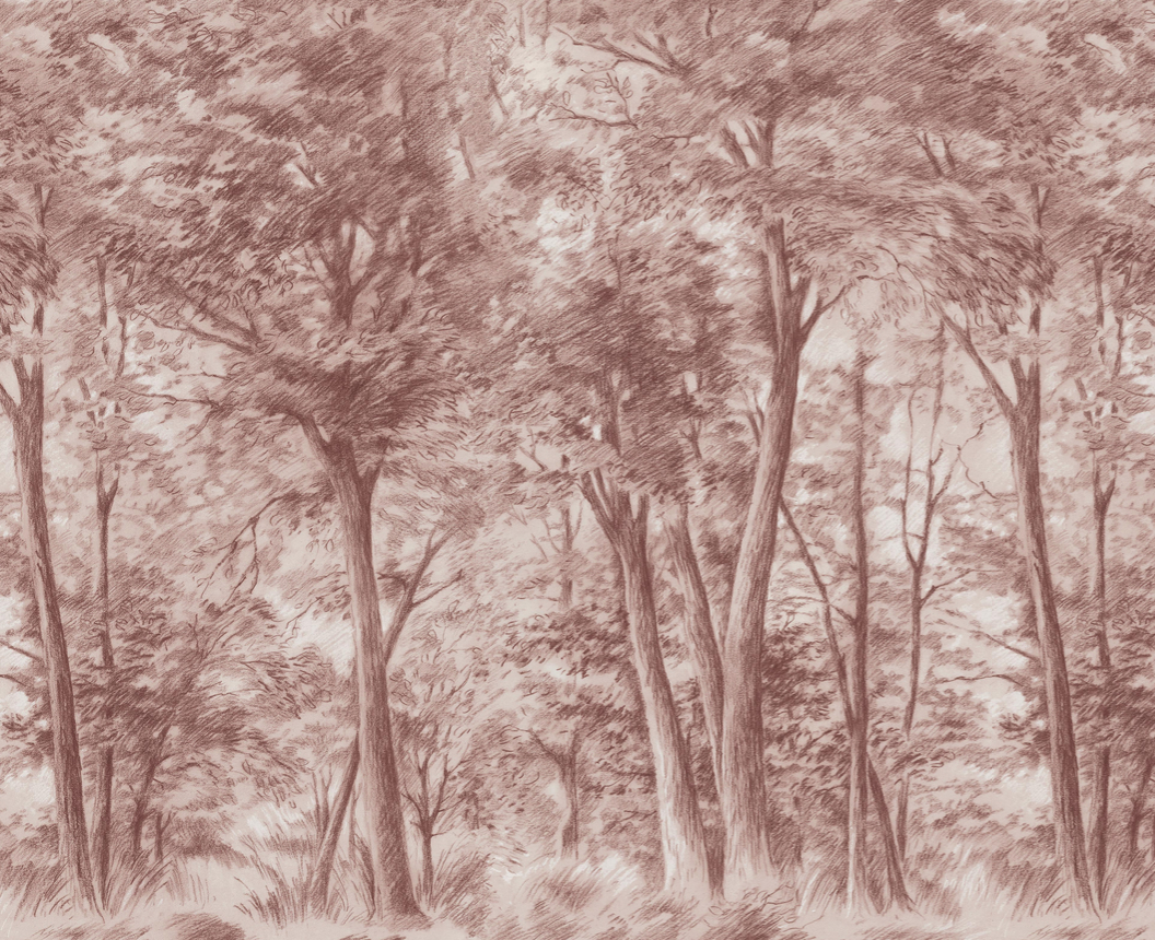 Wandbild Sketch of Trees - 9634W