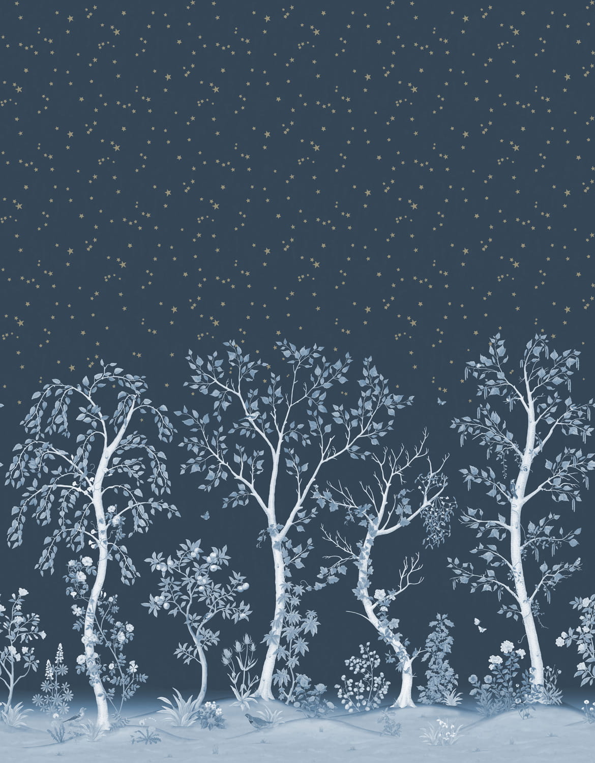 Wandbild Seasonal Woods - Midnight