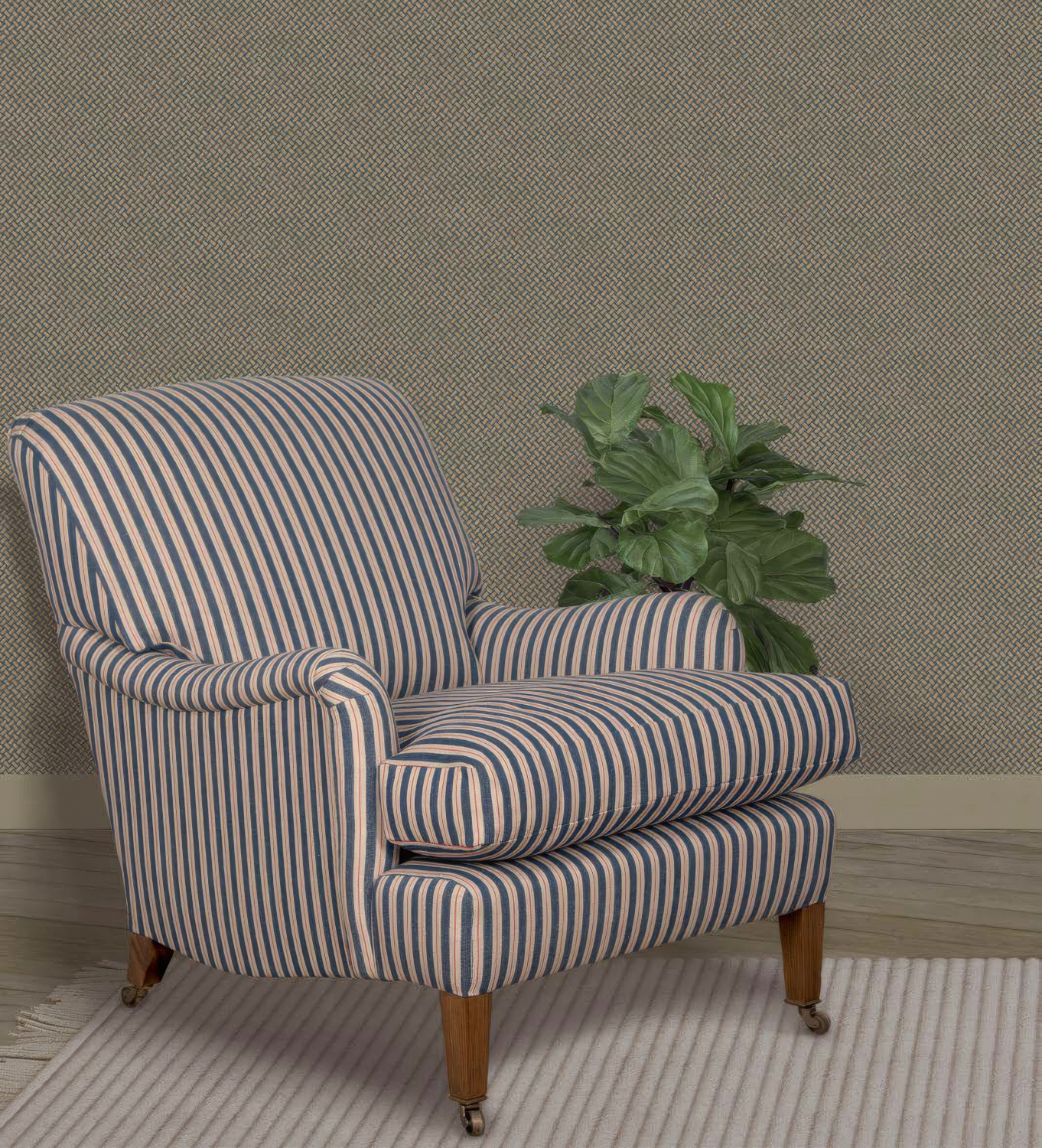 Tapete Basketweave - Teal