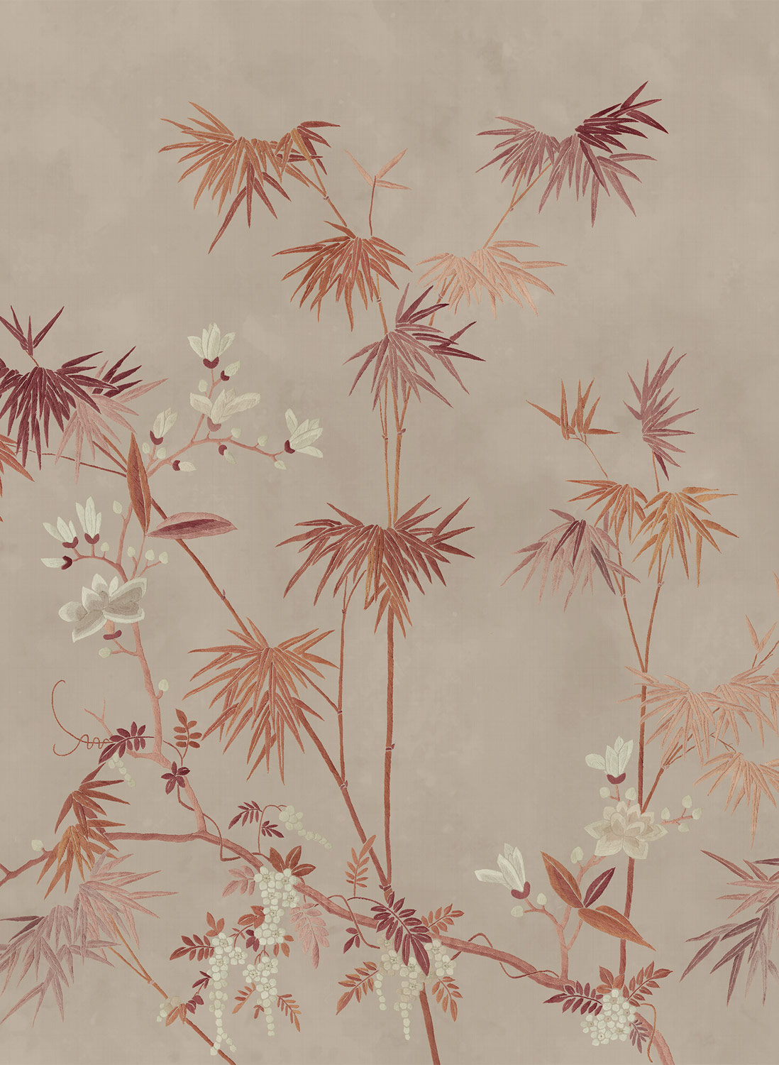 Wandbild Bamboo Grove - Clay