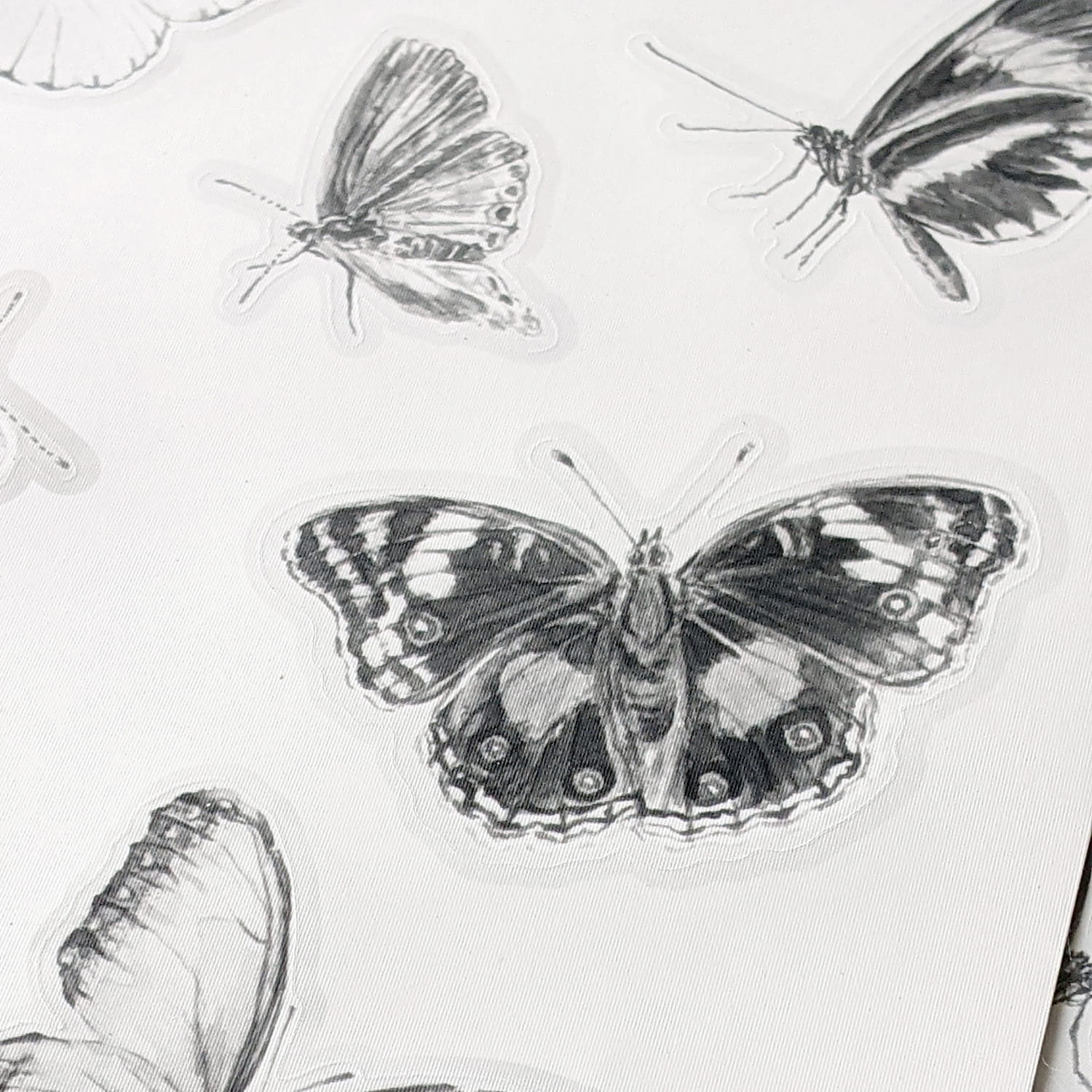 Wandsticker Butterfly - Grey