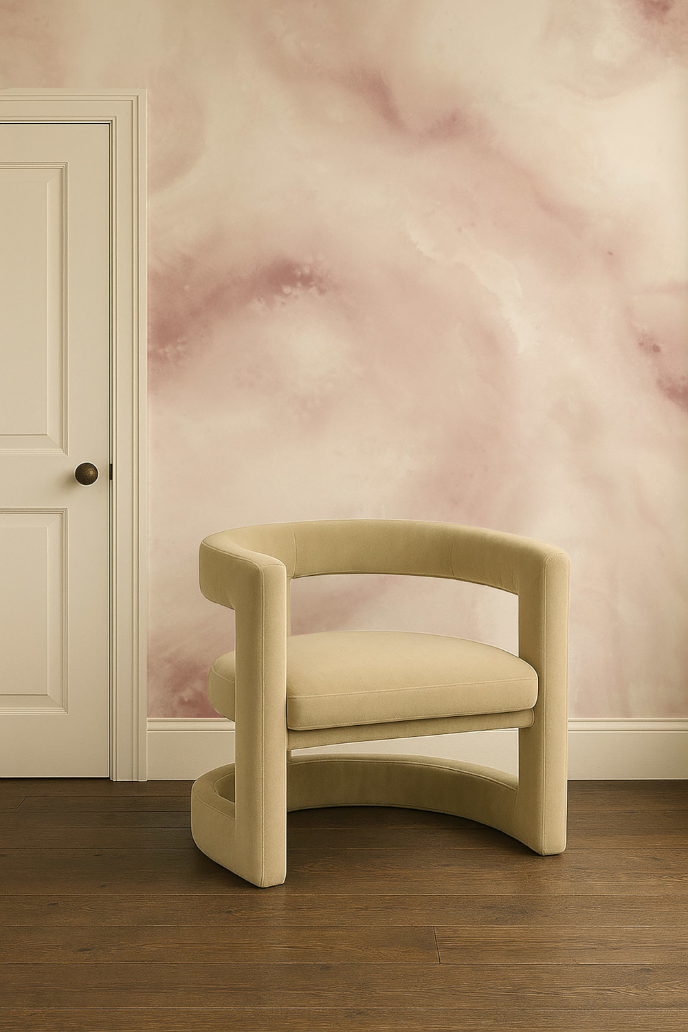 Wandbild Viento - Blush