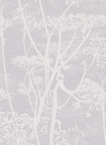 Tapete Cow Parsley - White/ Heath Grey