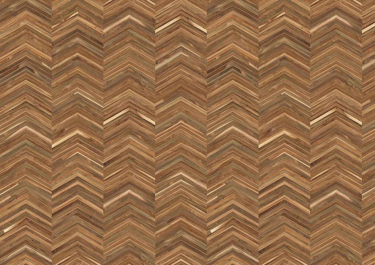 Tapete Timber Strips TIM-06 - Teak on Teak Chevron