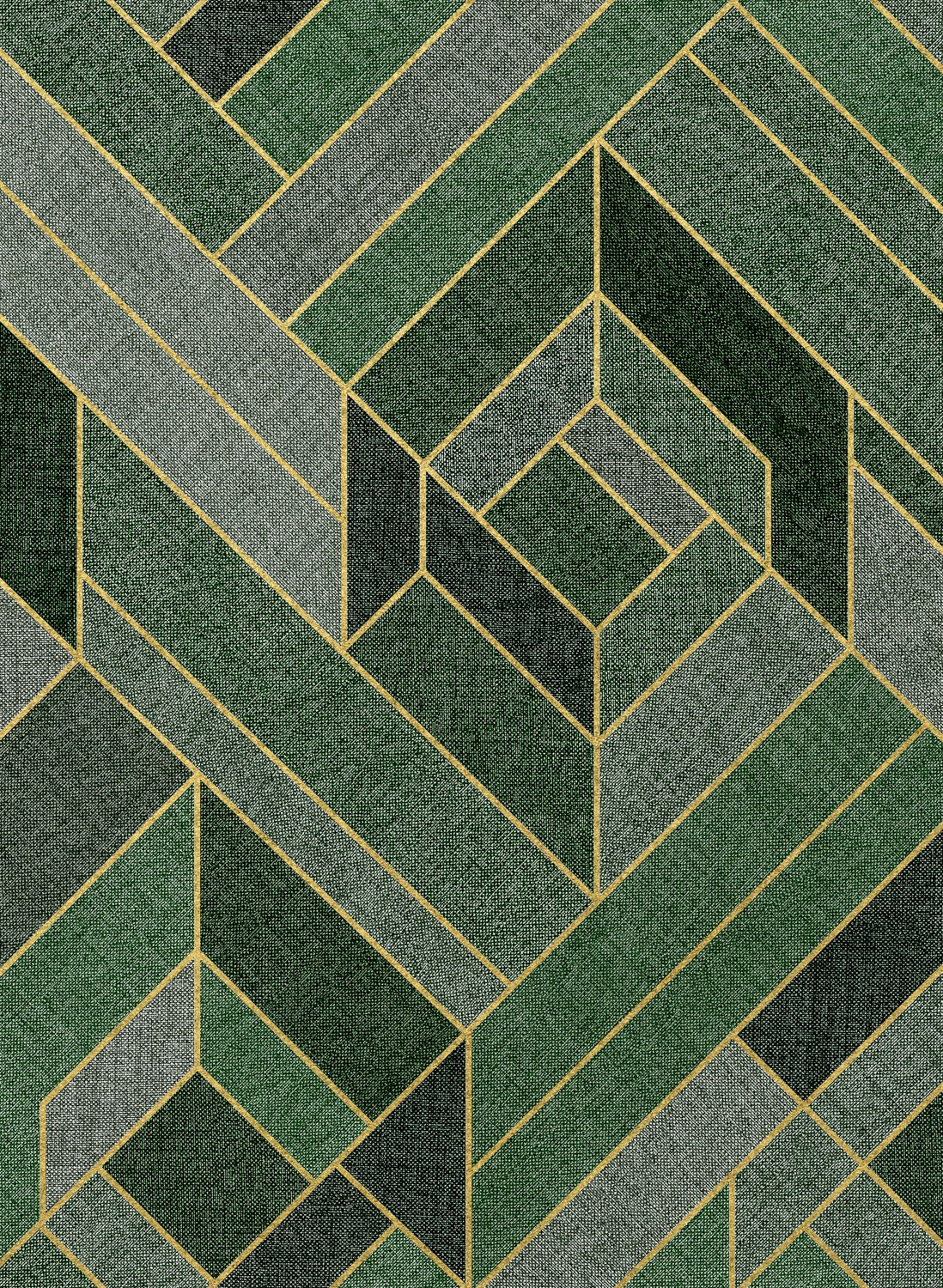 Tapete Hexagonal - Emerald