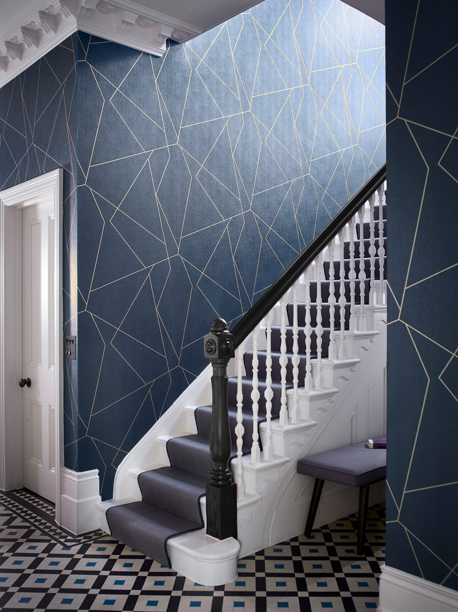 Tapete Parapet - 112078 Indigo