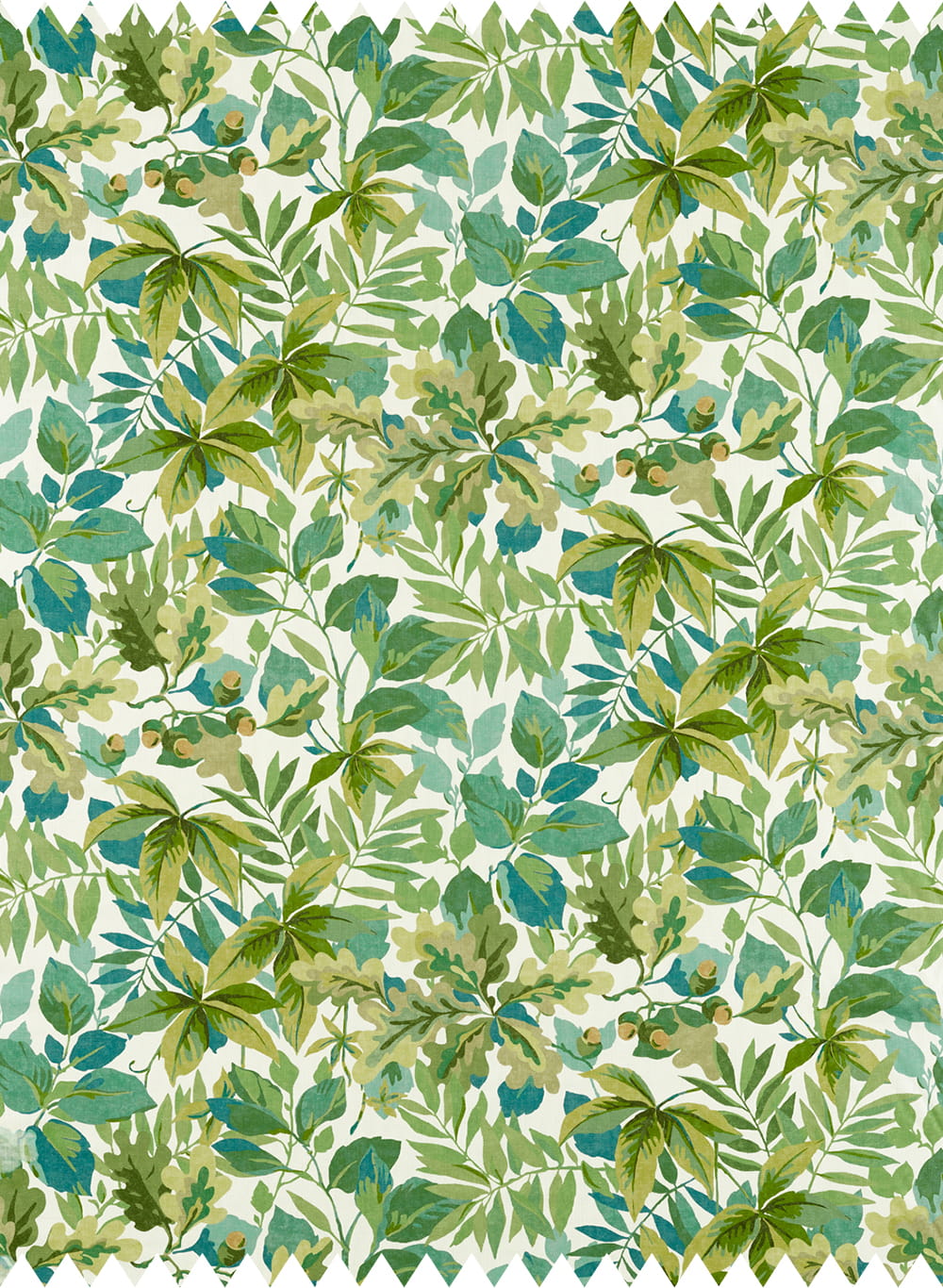 Stoff Robins Wood - Forest Green/ Sap Green