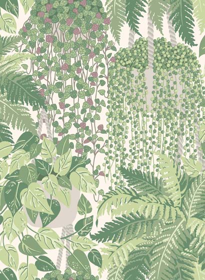 Tapete Fern - green