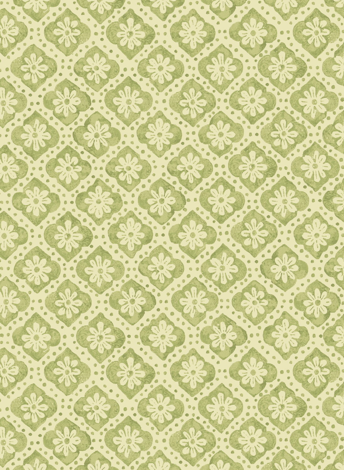 Tapete Indus Flower - green