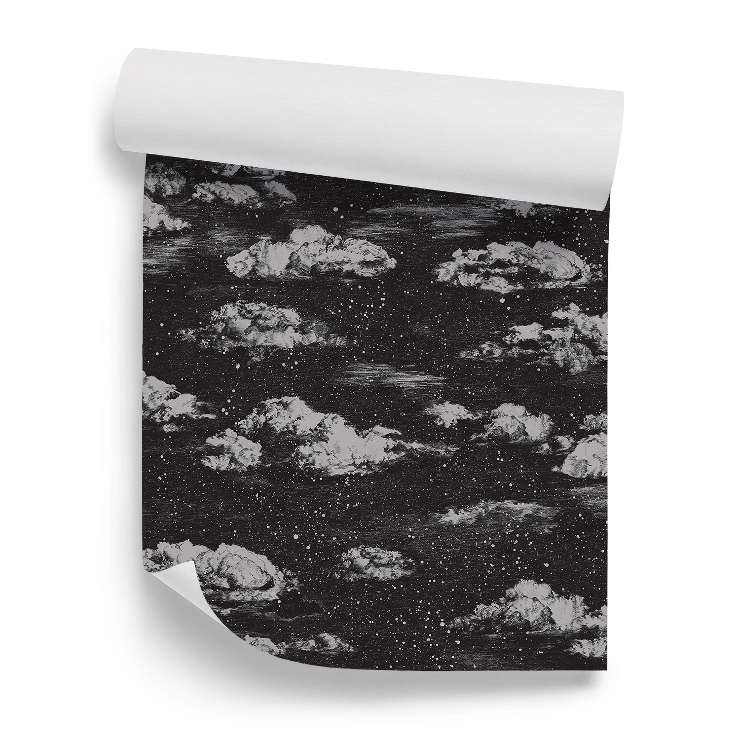 Tapete Clouds - Black