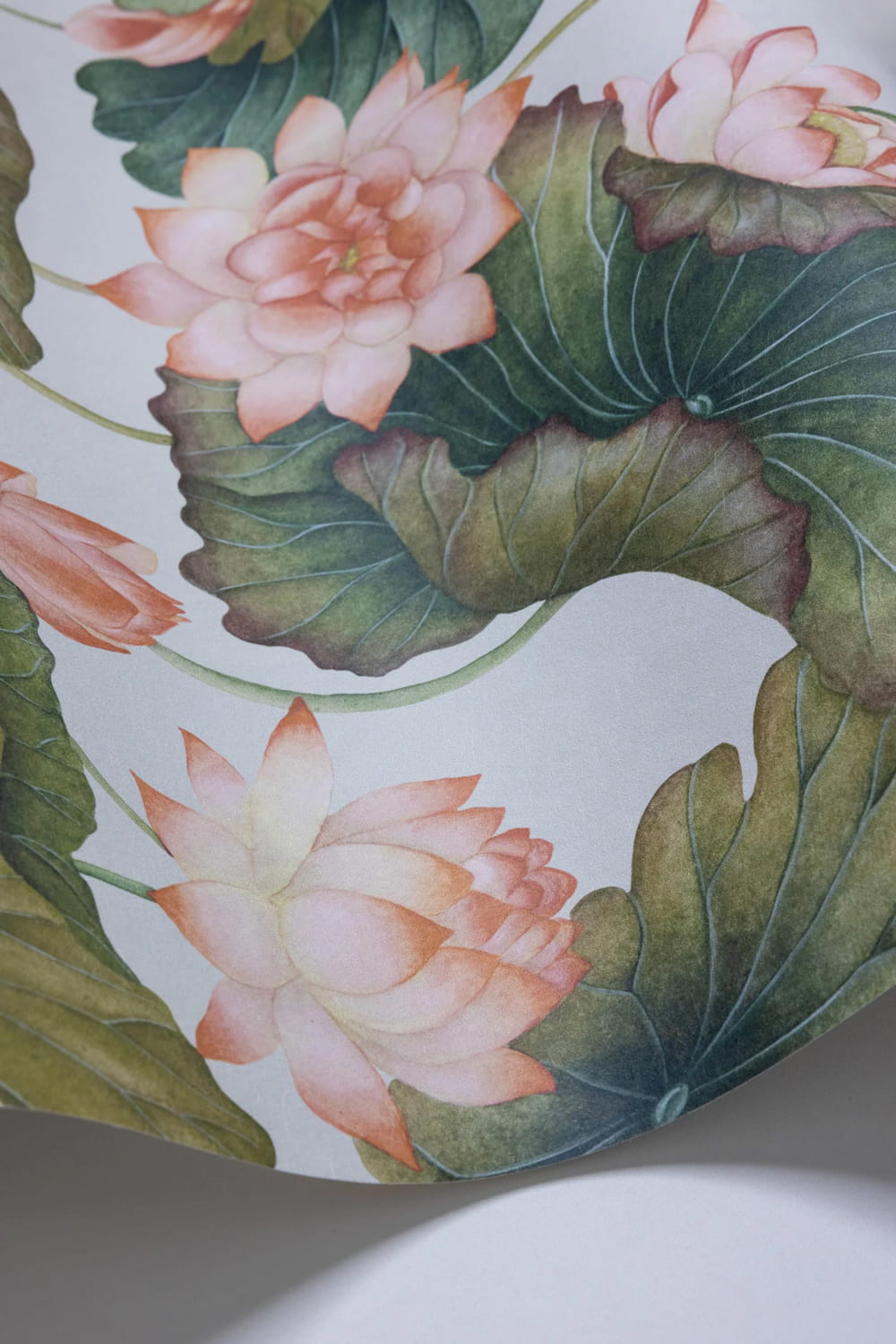 Tapete Lily Lotus - Orange/ Olive