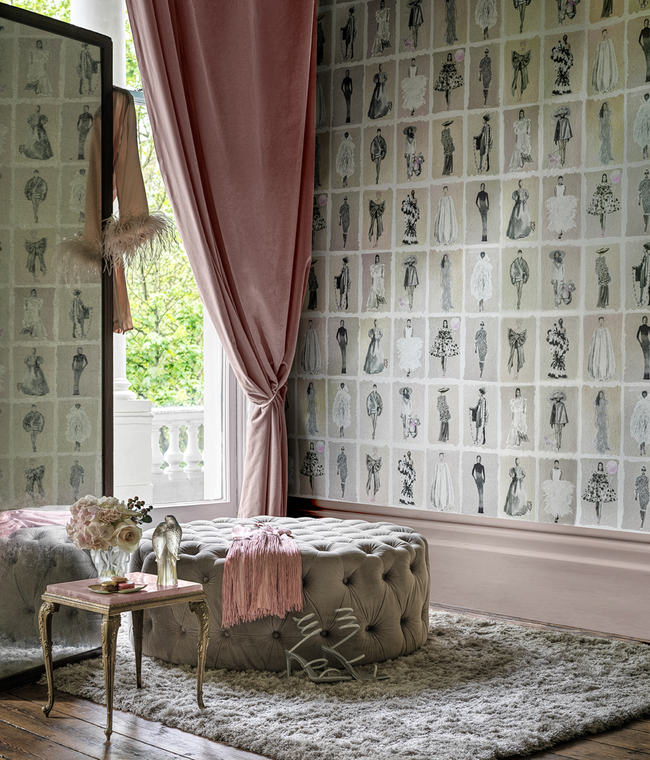 Tapete Couture Carousel - Blush Pearl