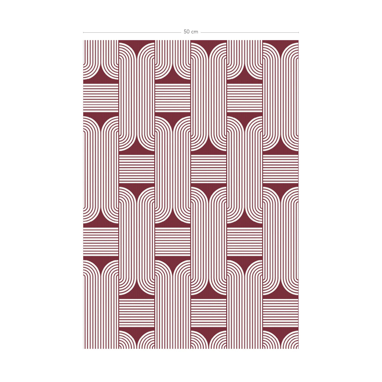 Tapete Katea - Rouge Grenat