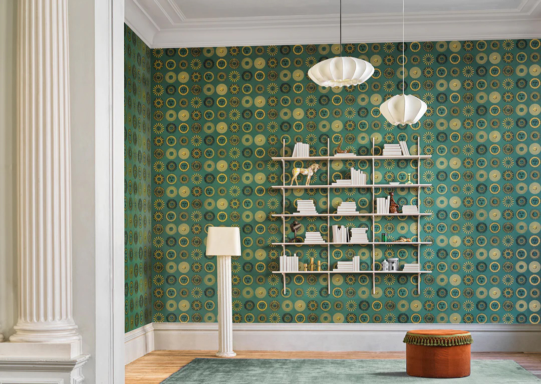 Tapete Soli - Emerald/ Gold