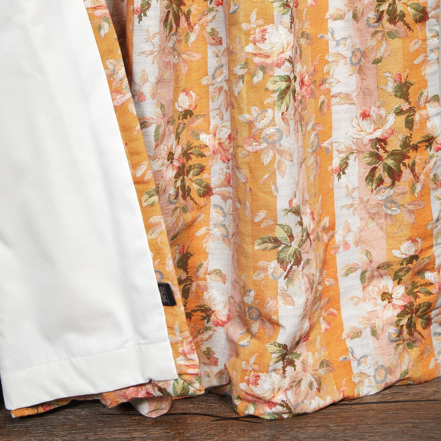 Stoff Rainbow Rose - Cotton Linen - Dusk Stripe