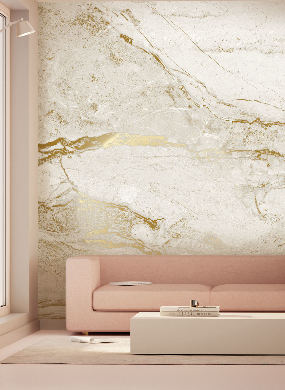 Wandbild Marble White Uyterlinde