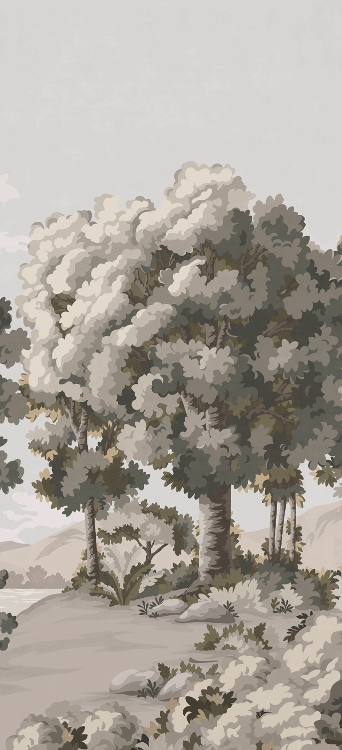 Papier peint Vallée des Peintres - Verdure Panel C