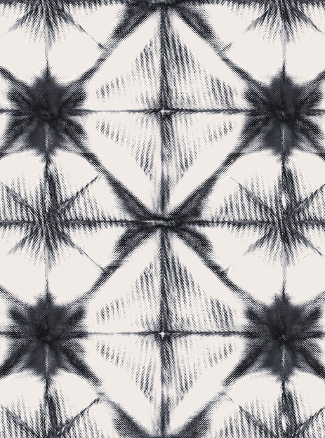 Tapete Tie Dye Kaleidoscope - Dark Blue