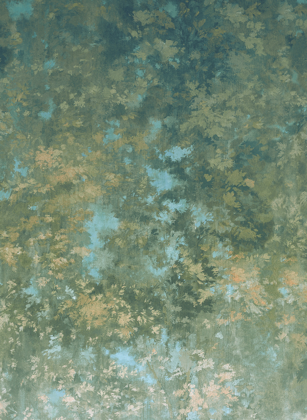 Wandbild Orthez - Green Panel 2