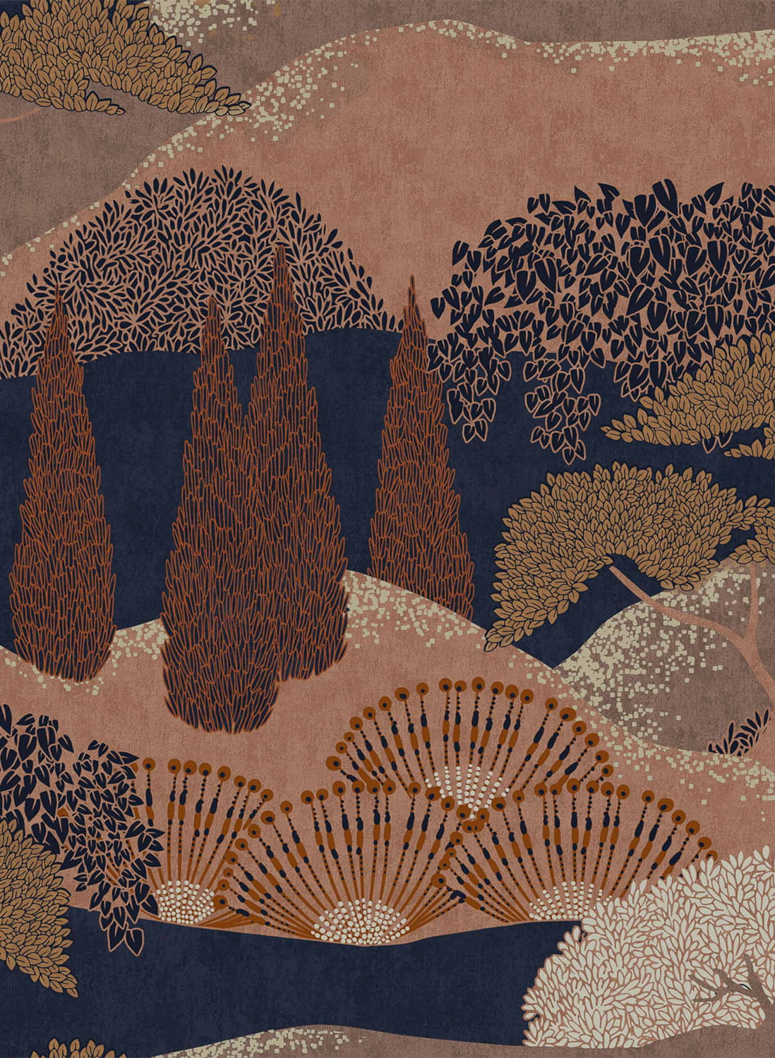 Tapete Jardin Japones - Canela