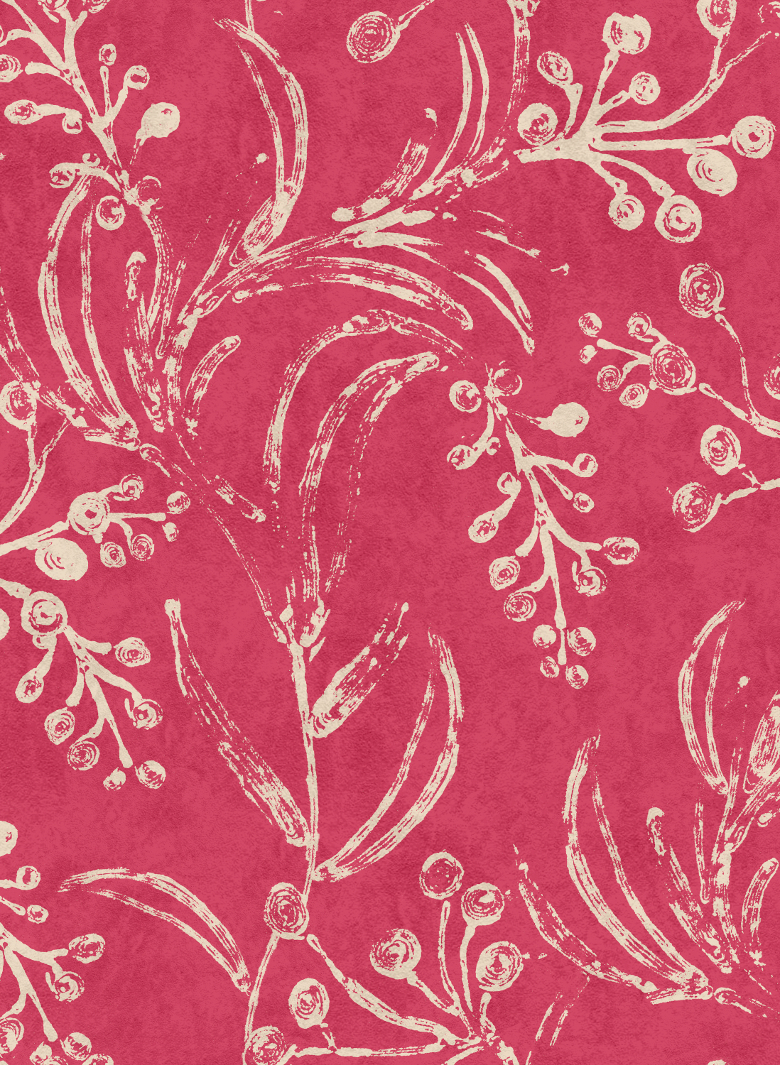 Tapete Wallflower - Raspberry
