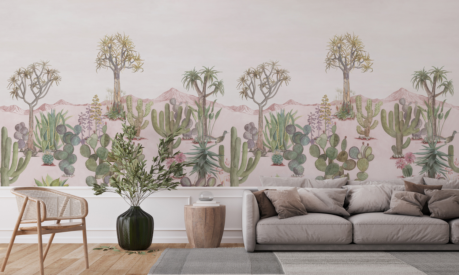 Wandbild Desert - Pink Sand