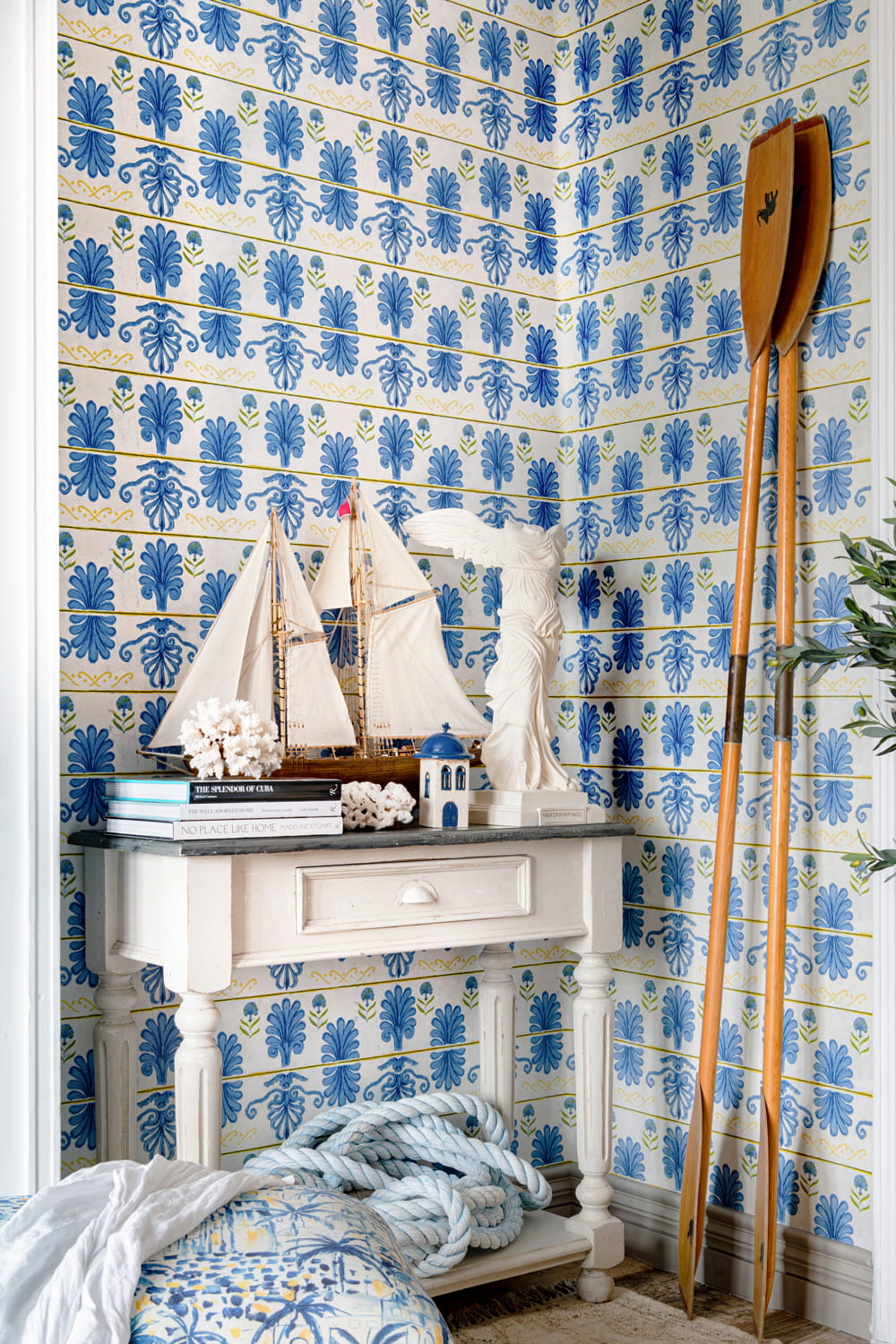 Tapete Mykonos Villa Motif - White Sand