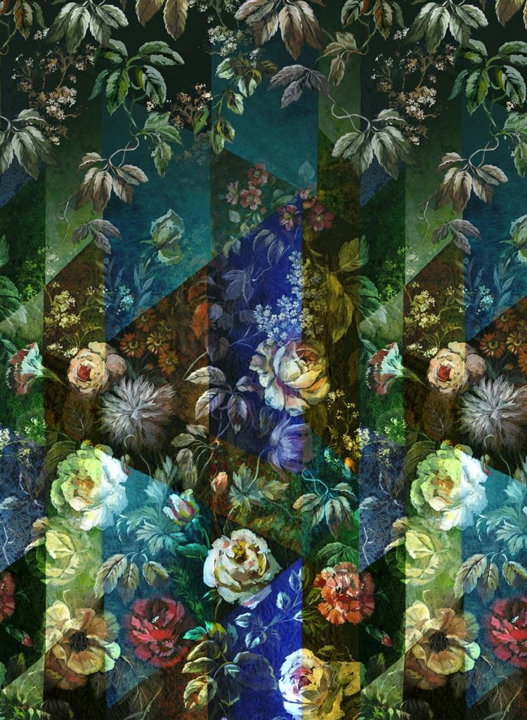 Wandbild Minakari - Cobalt