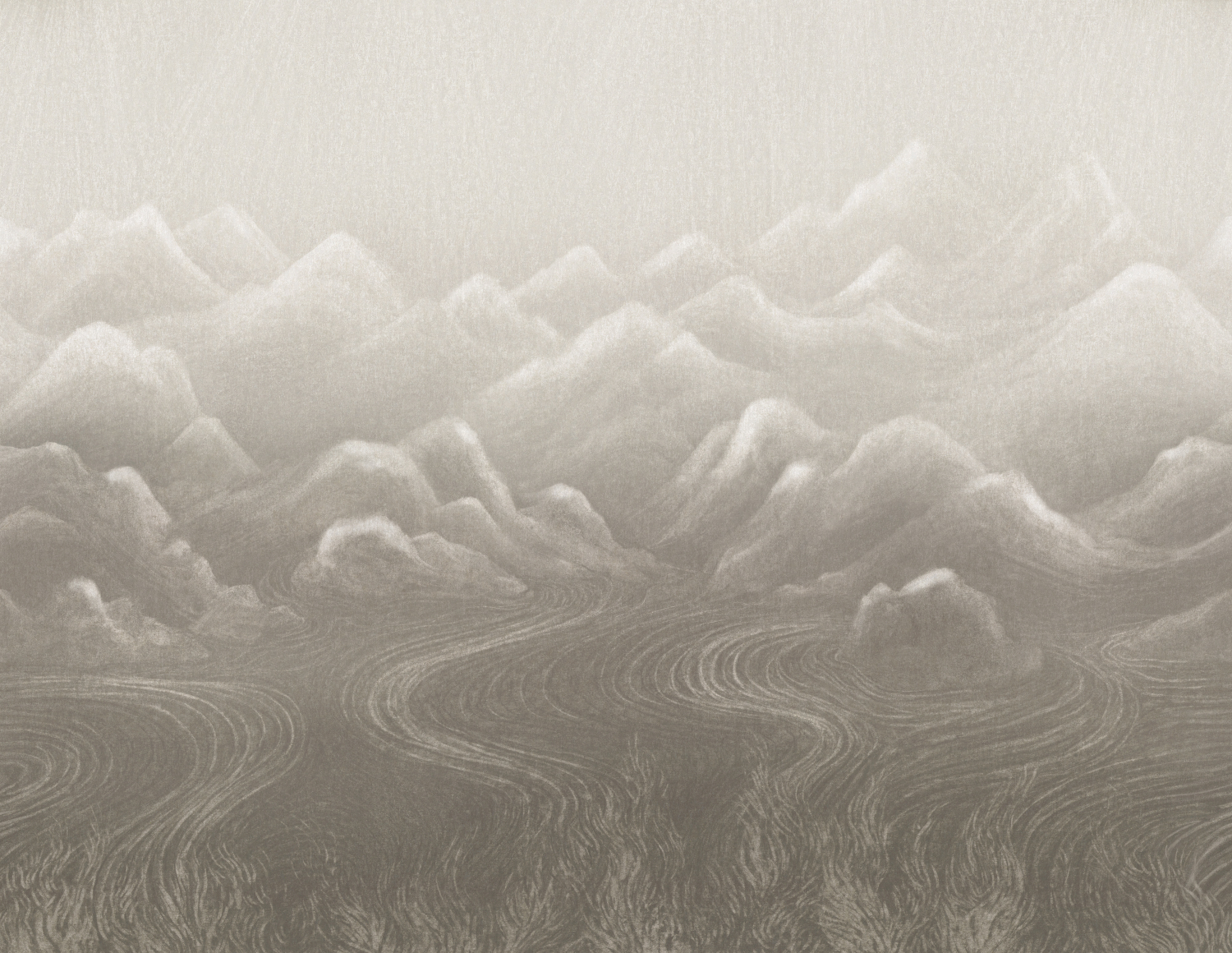 Wandbild Orvyn - Grey