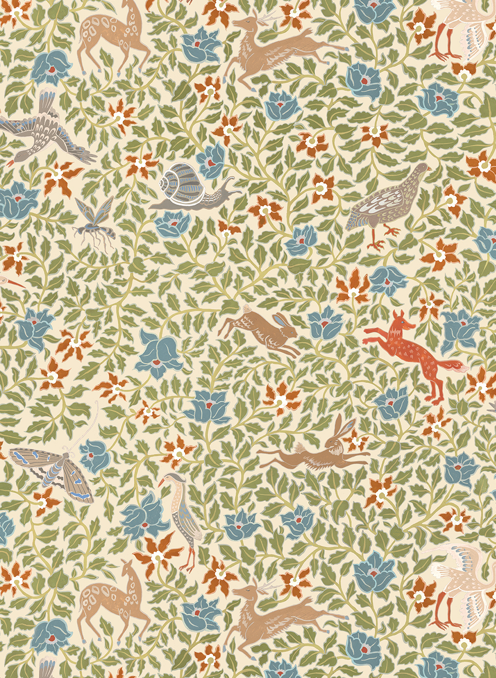 Wallpaper Haresfield Walk - Cream