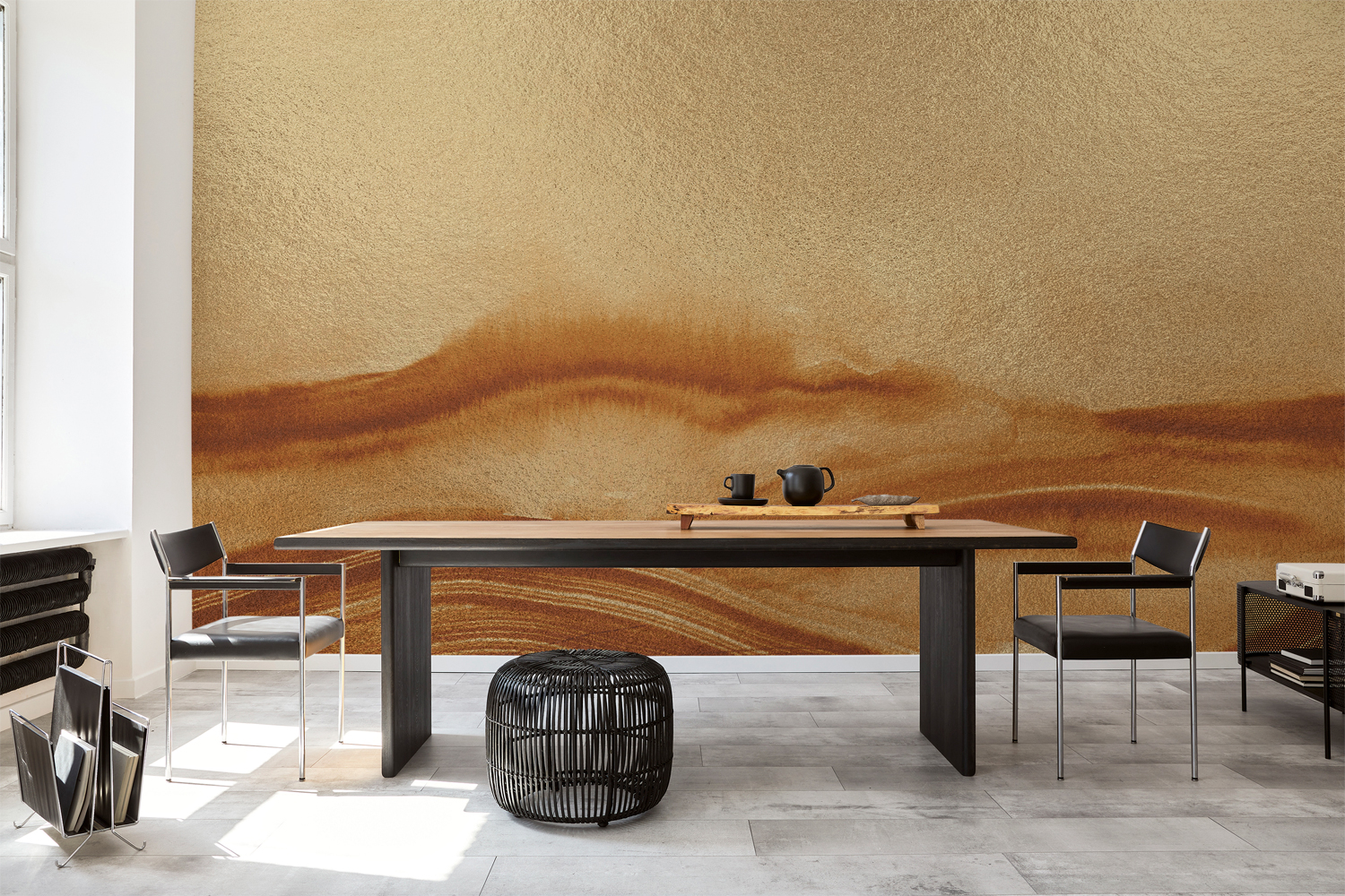 Wandbild Atmospheric Haze Metallics - Gold