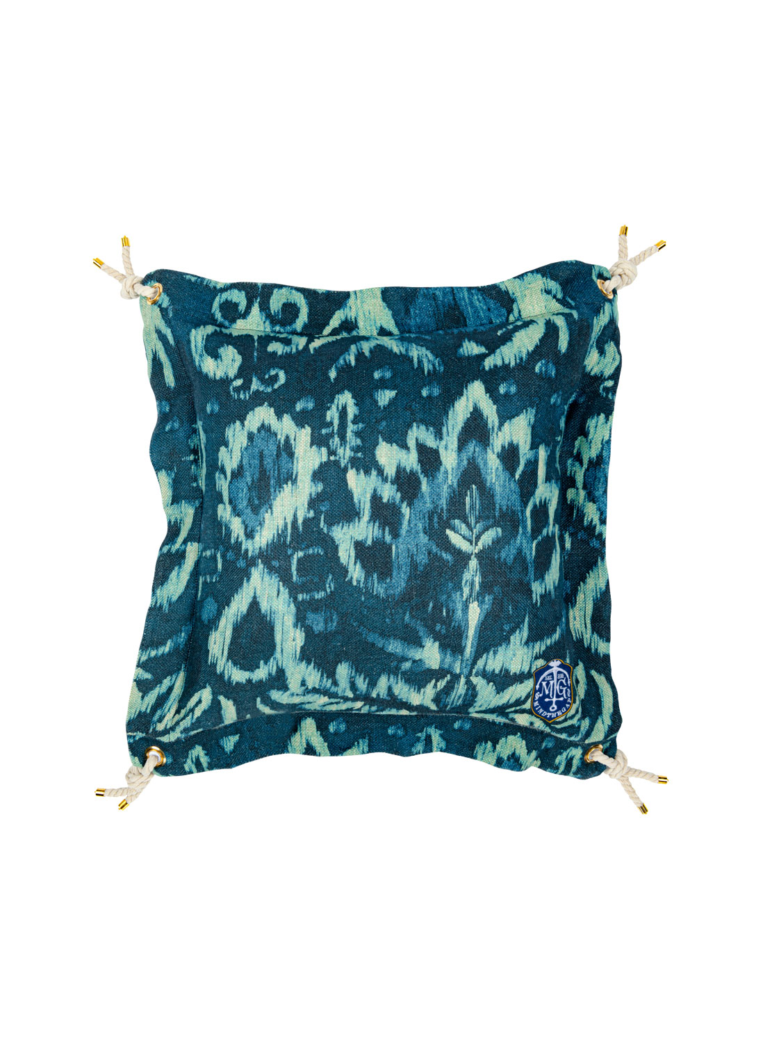 Ionian Cushion - Indigo/ Rope - 50x50cm