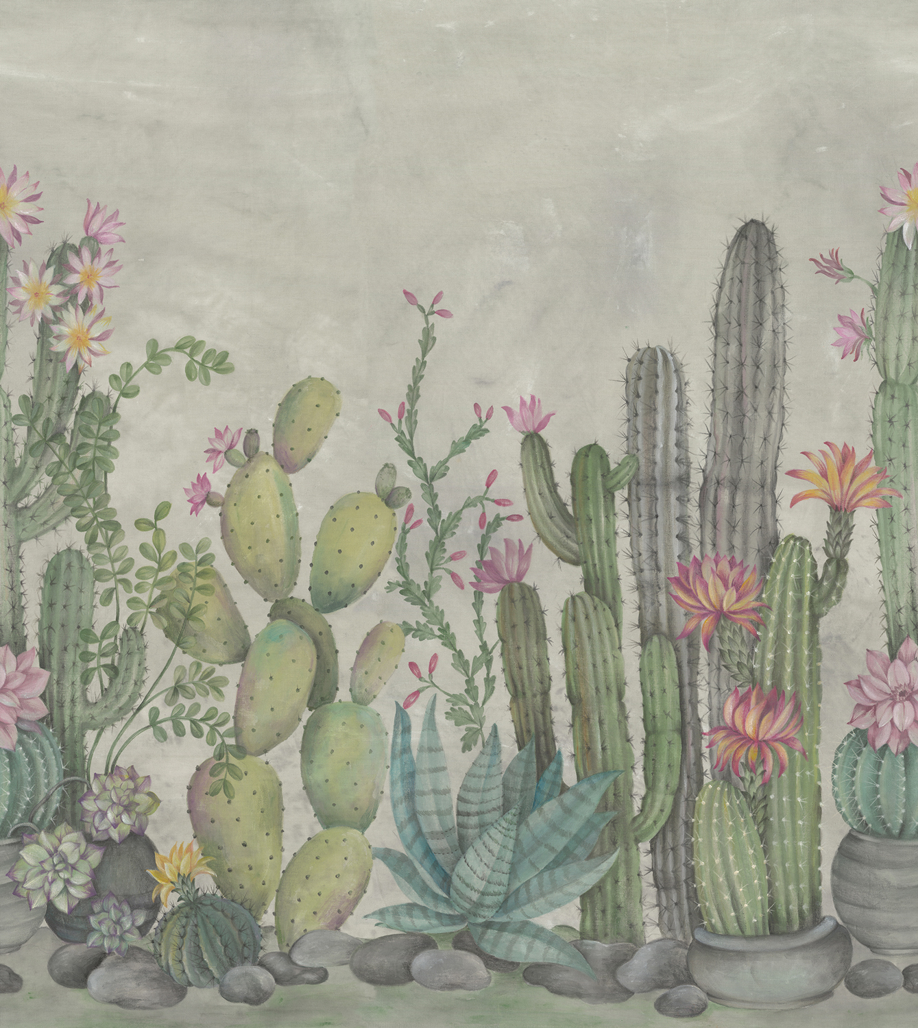 Wandbild Playful Cactus - Summer