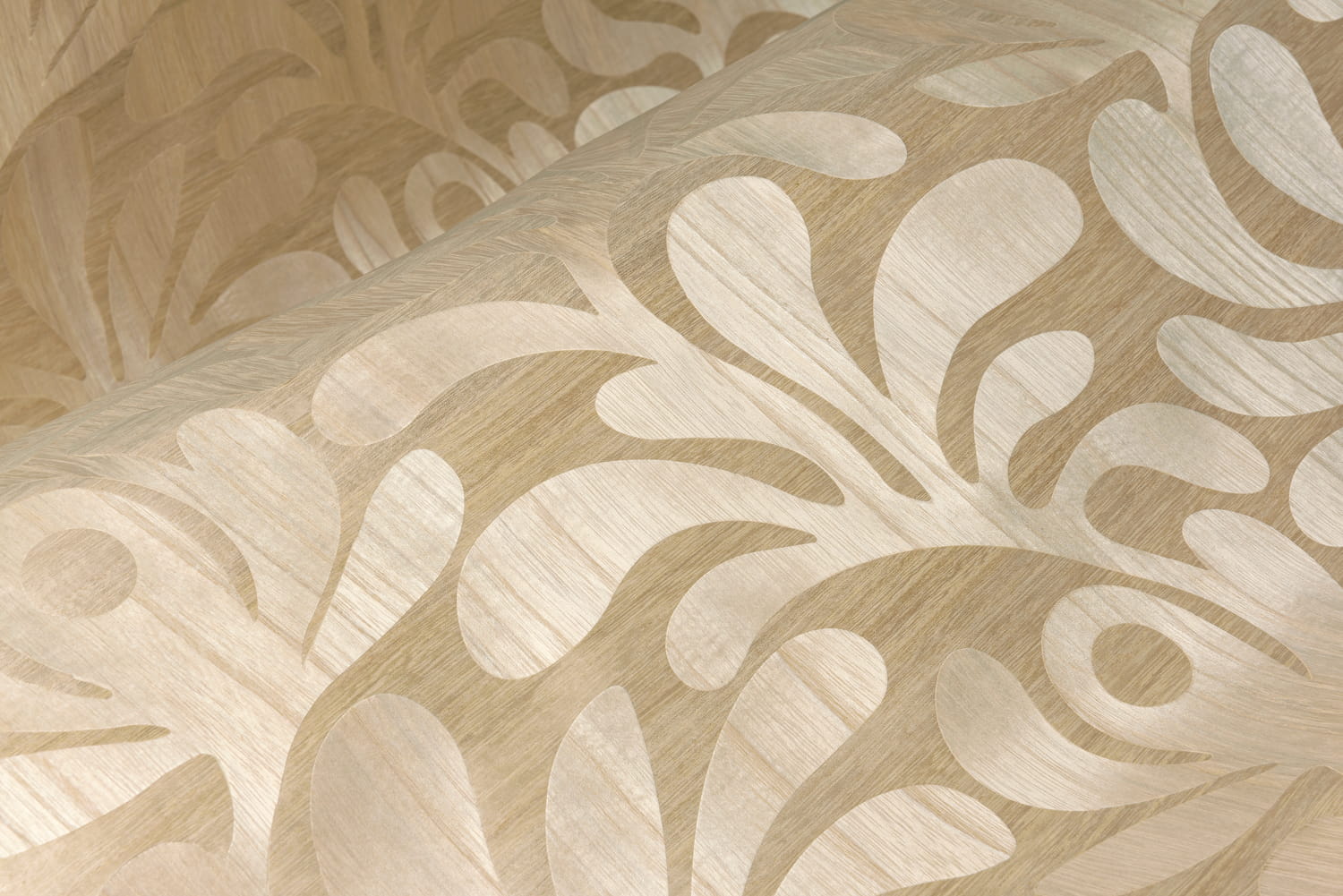 Tapete Woodblock Beetle Fern - Birch