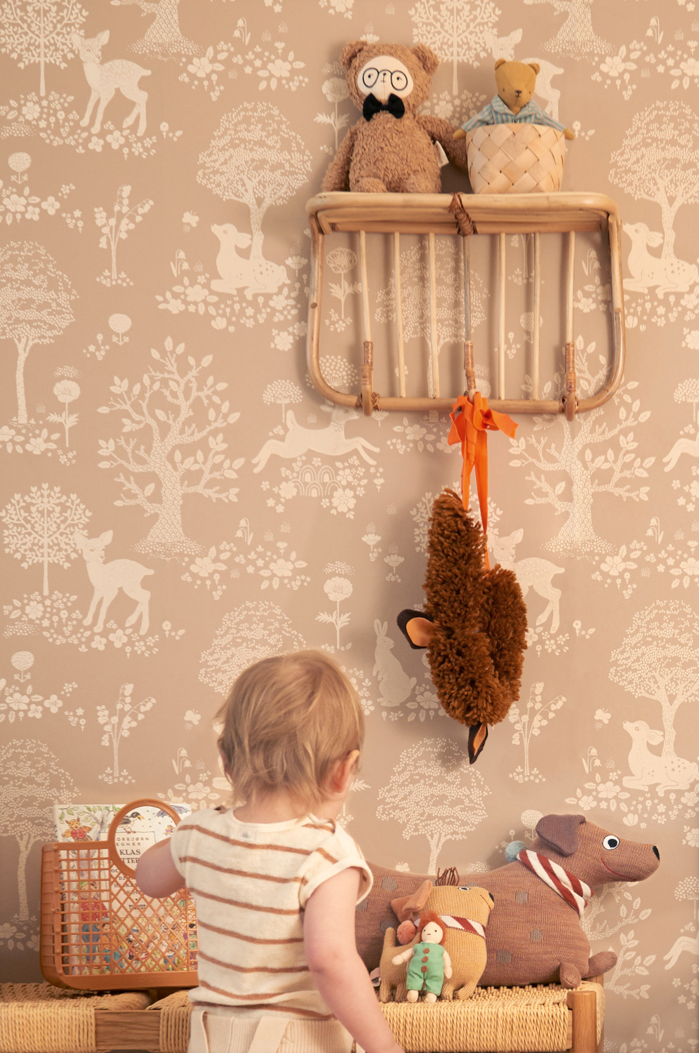 Tapete Summer Fields - Soft Brown