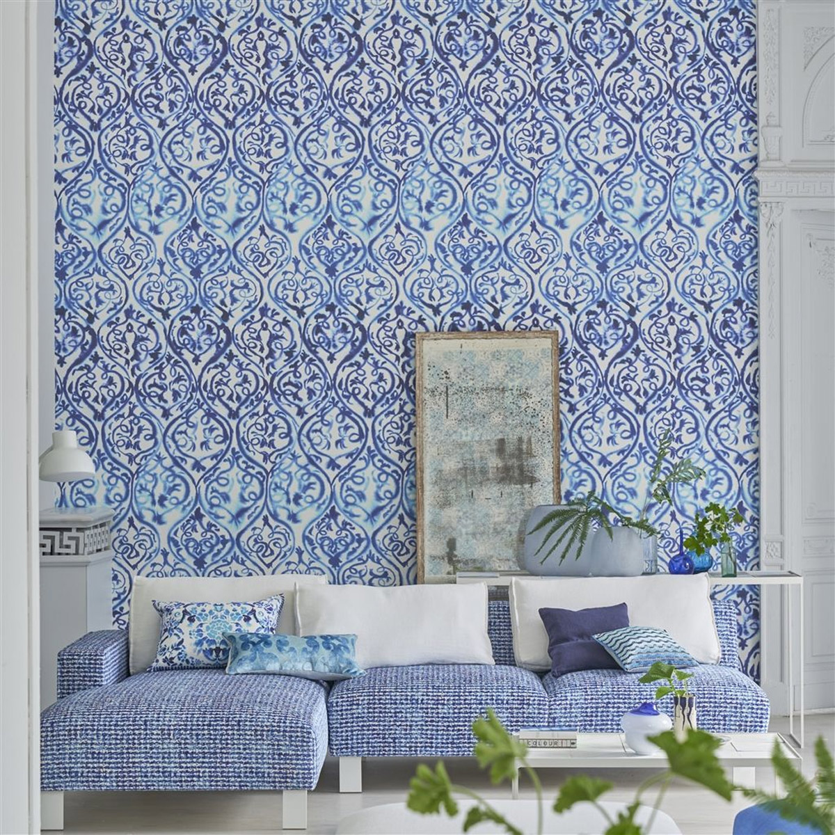 Wandbild Arabesque - Cobalt