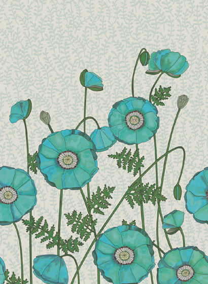 Tapete Poppies - 383610